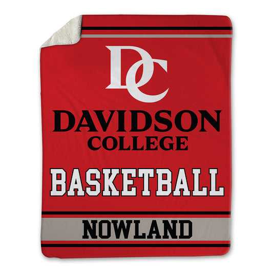 Davidson - NCAA Men's Basketball : John Nowland - Blanket-0
