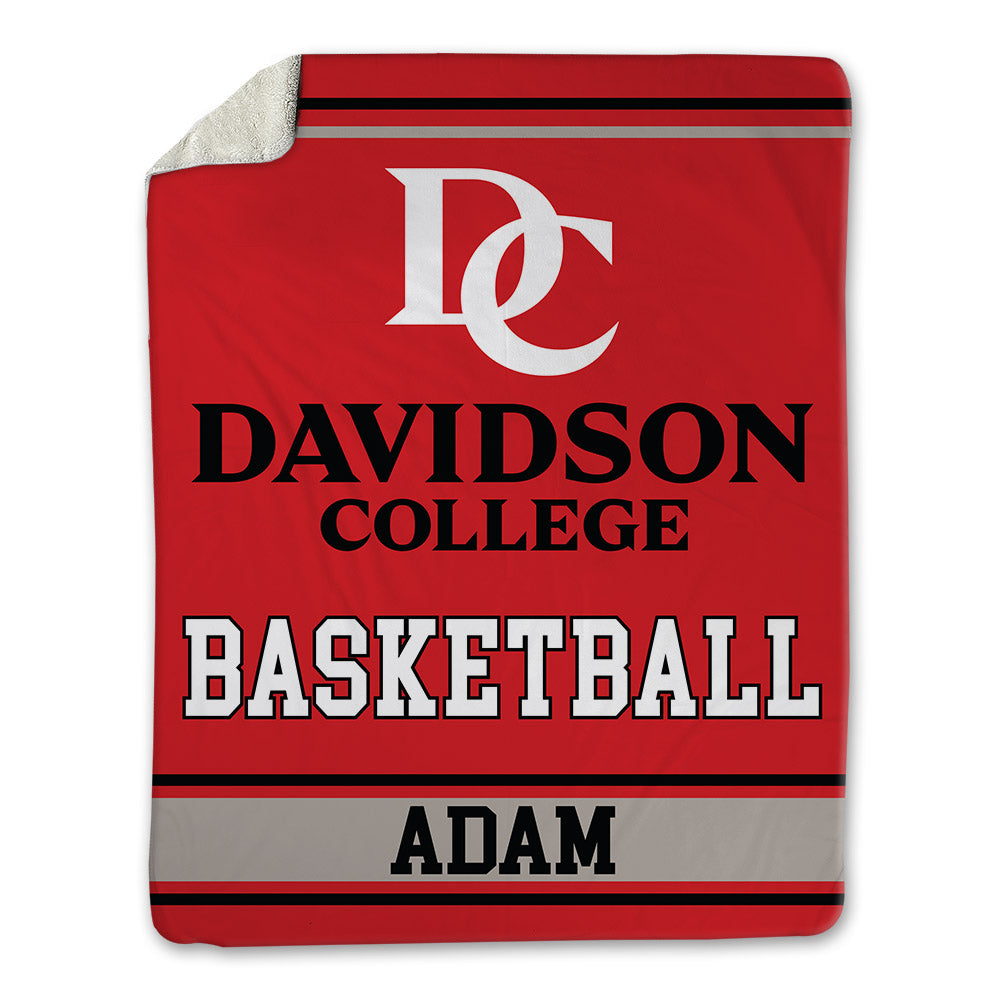 Davidson - NCAA Men's Basketball : Hunter Adam - Blanket-0