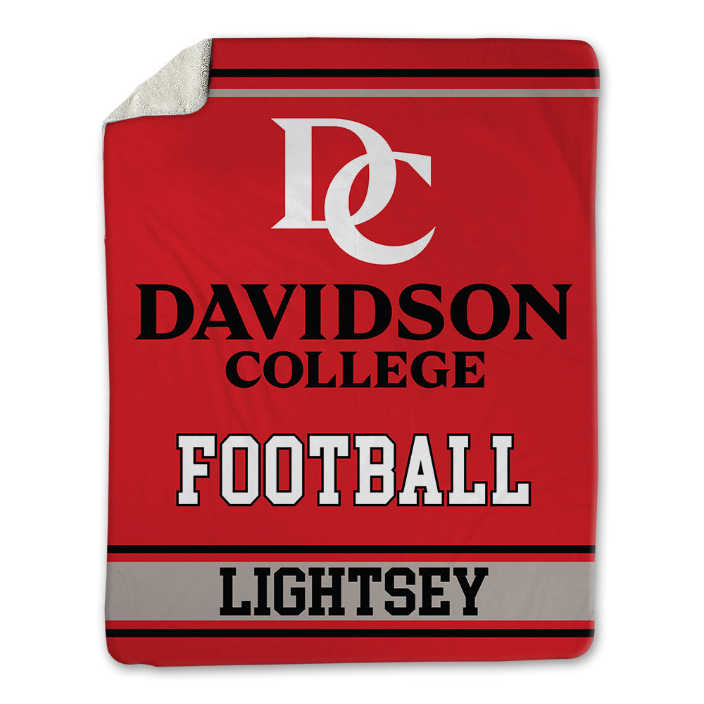 Davidson - NCAA Football : Jacary Lightsey - Blanket-0