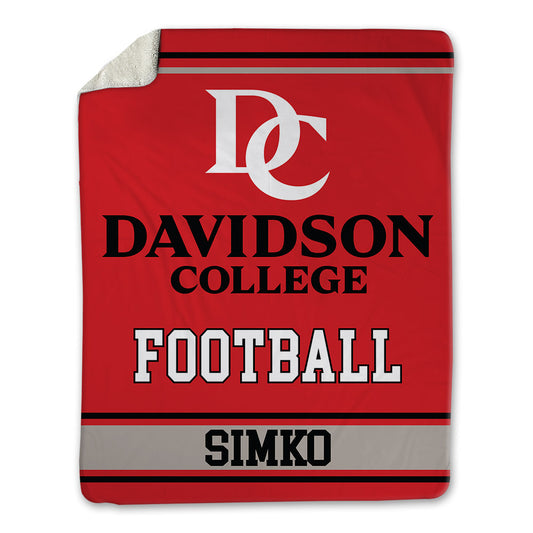Davidson - NCAA Football : Carter Simko - Blanket-0