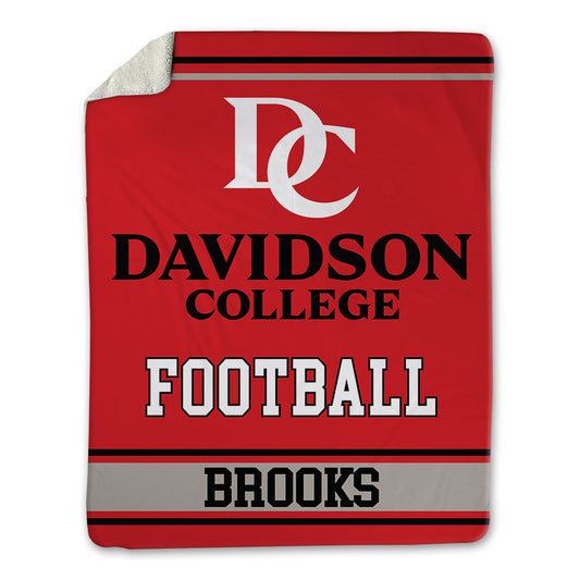 Davidson - NCAA Football : Hunter Brooks - Blanket-0