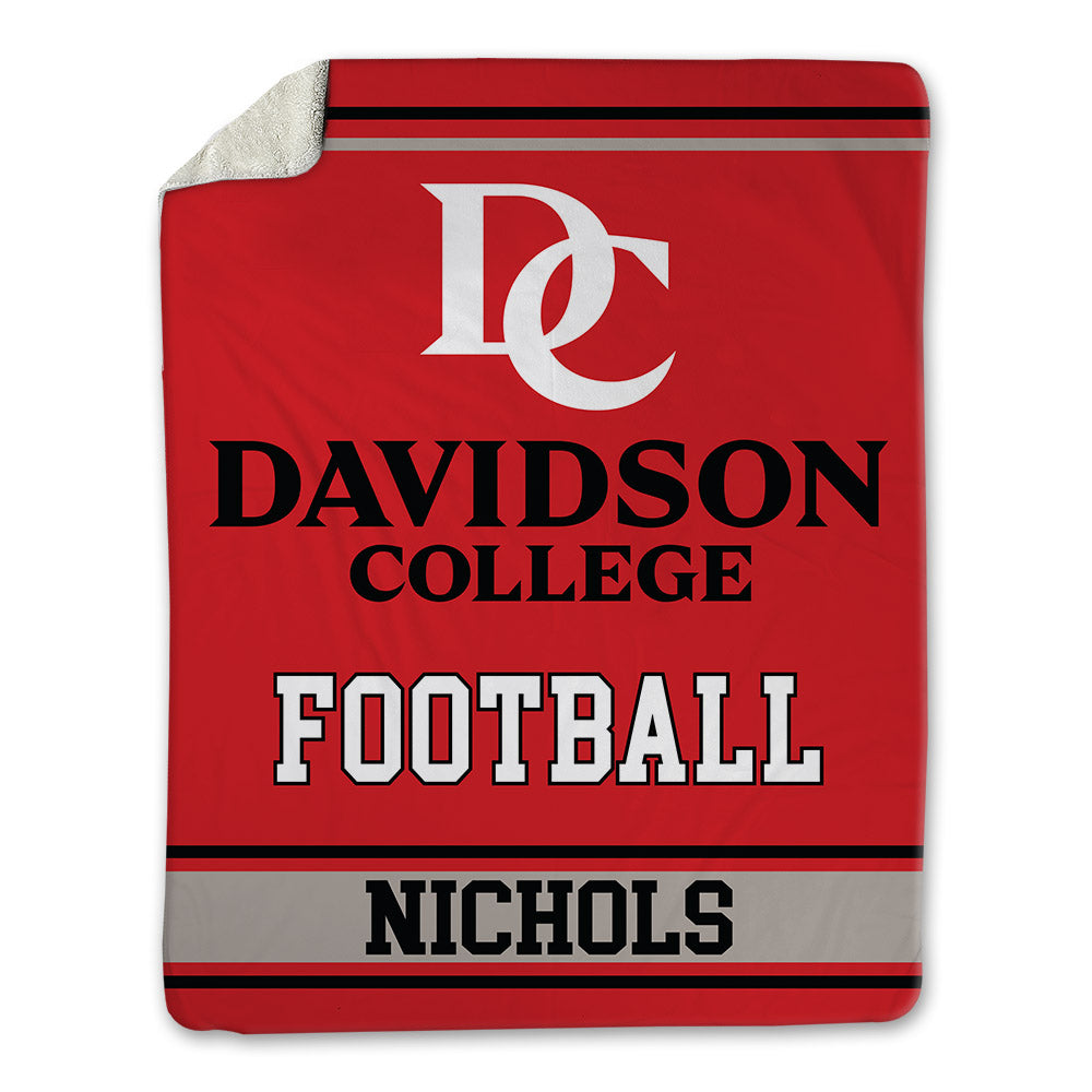 Davidson - NCAA Football : Parker Nichols - Blanket-0