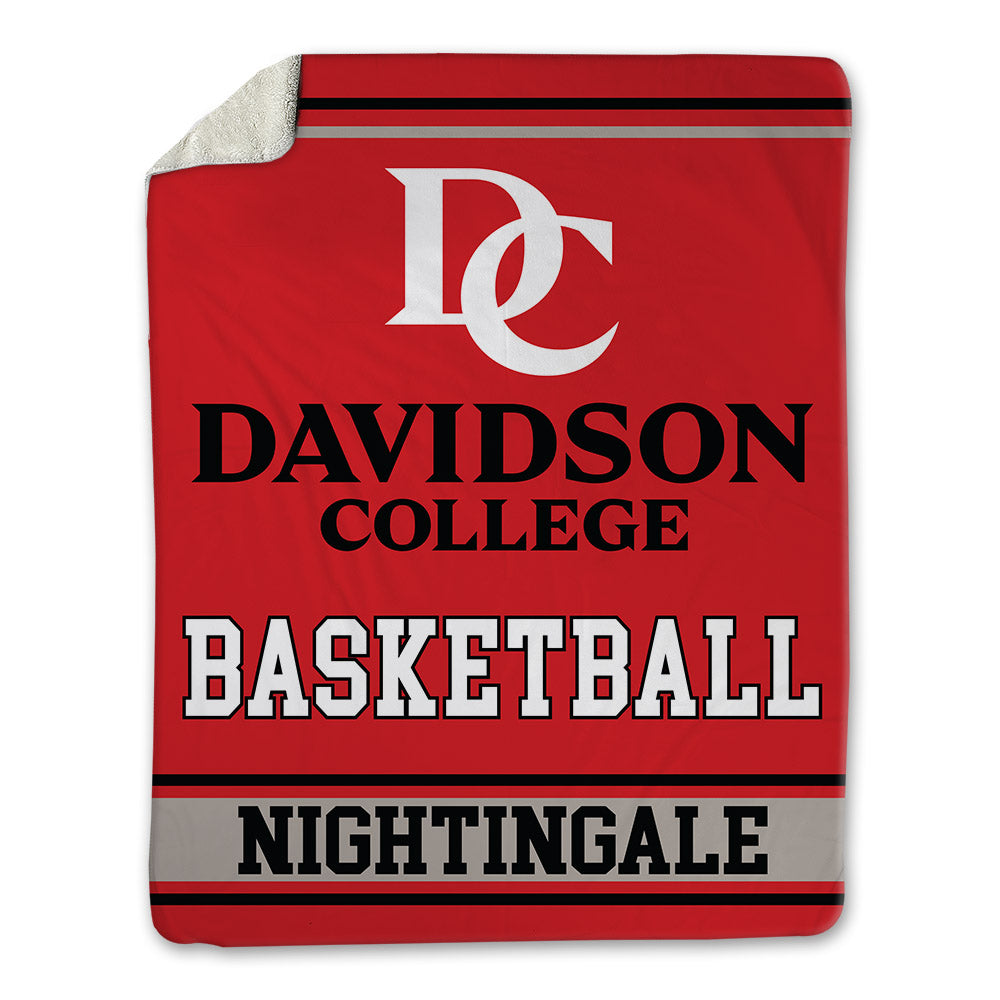 Davidson - NCAA Women's Basketball : Asha Nightingale - Blanket-0