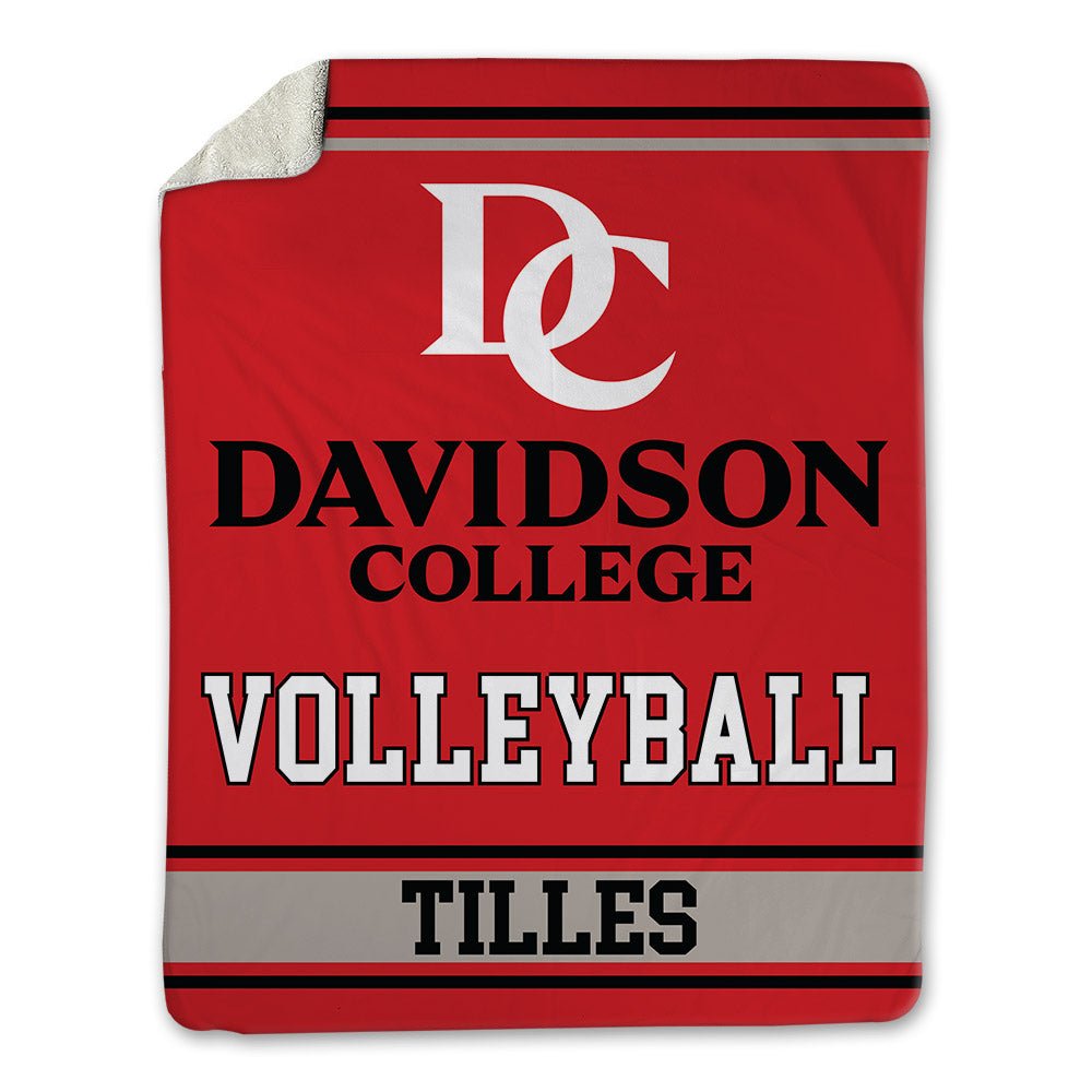 Davidson - NCAA Women's Volleyball : Melanie Tilles - Blanket-0