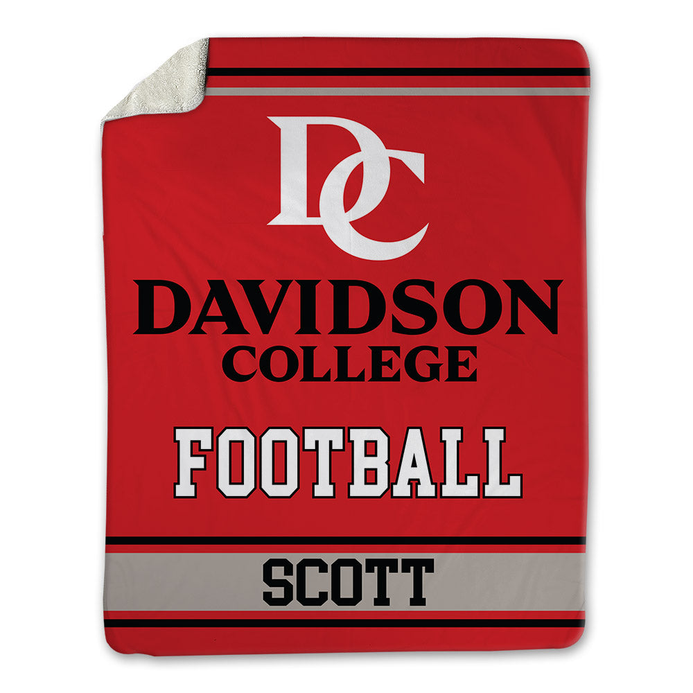 Davidson - NCAA Football : Nakoma Scott - Blanket-0
