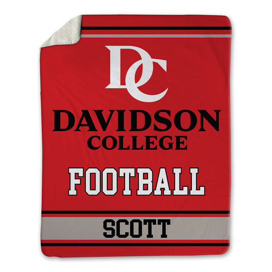 Davidson - NCAA Football : Nakoma Scott - Blanket-0