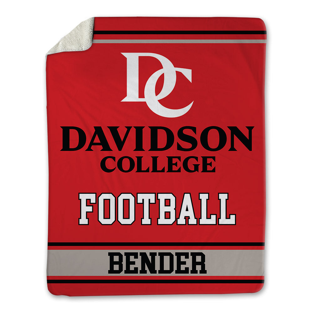 Davidson - NCAA Football : Hayden Bender - Blanket-0