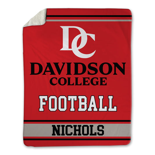 Davidson - NCAA Football : Parker Nichols - Blanket-0