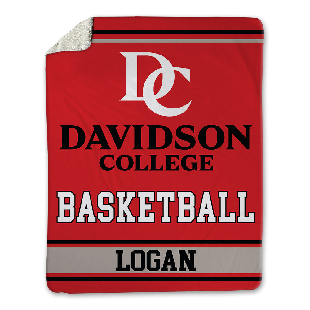 Davidson - NCAA Men's Basketball : Sean Logan - Blanket-0