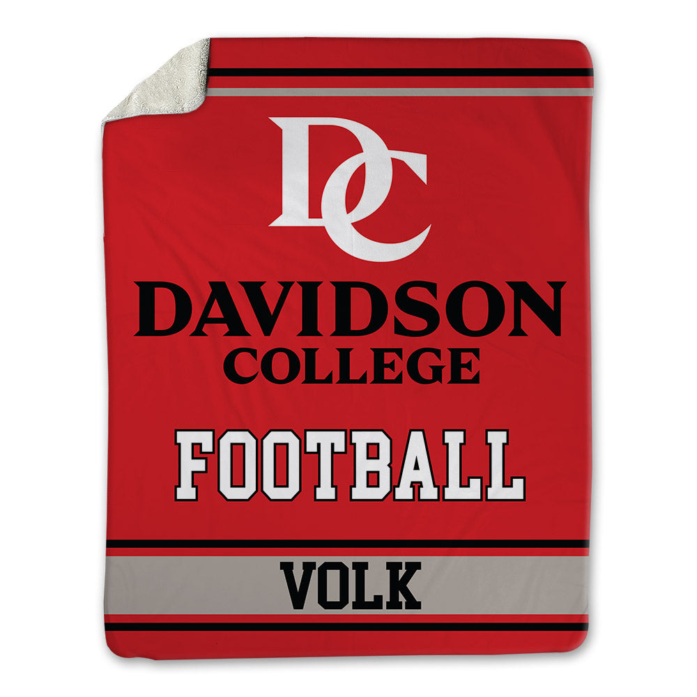 Davidson - NCAA Football : Will Volk - Blanket-0