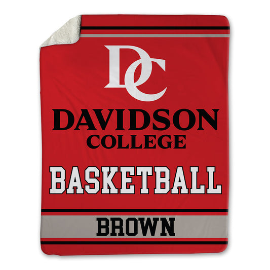 Davidson - NCAA Men's Basketball : Sam Brown - Blanket-0