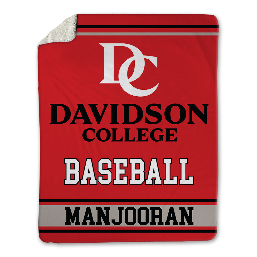 Davidson - NCAA Baseball : Matthew Manjooran - Blanket-0