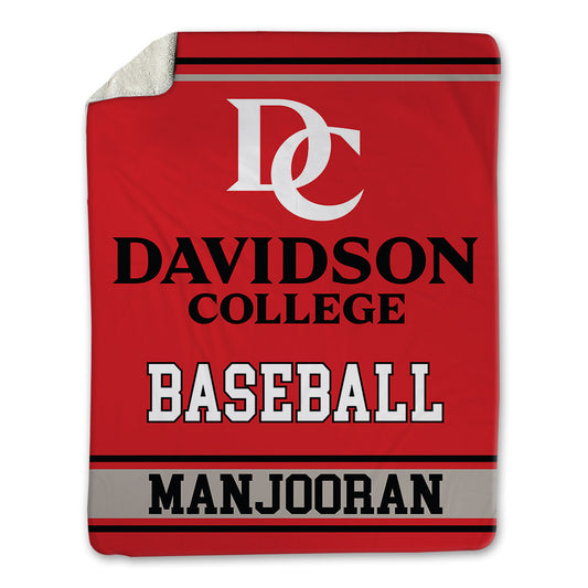 Davidson - NCAA Baseball : Matthew Manjooran - Blanket-0