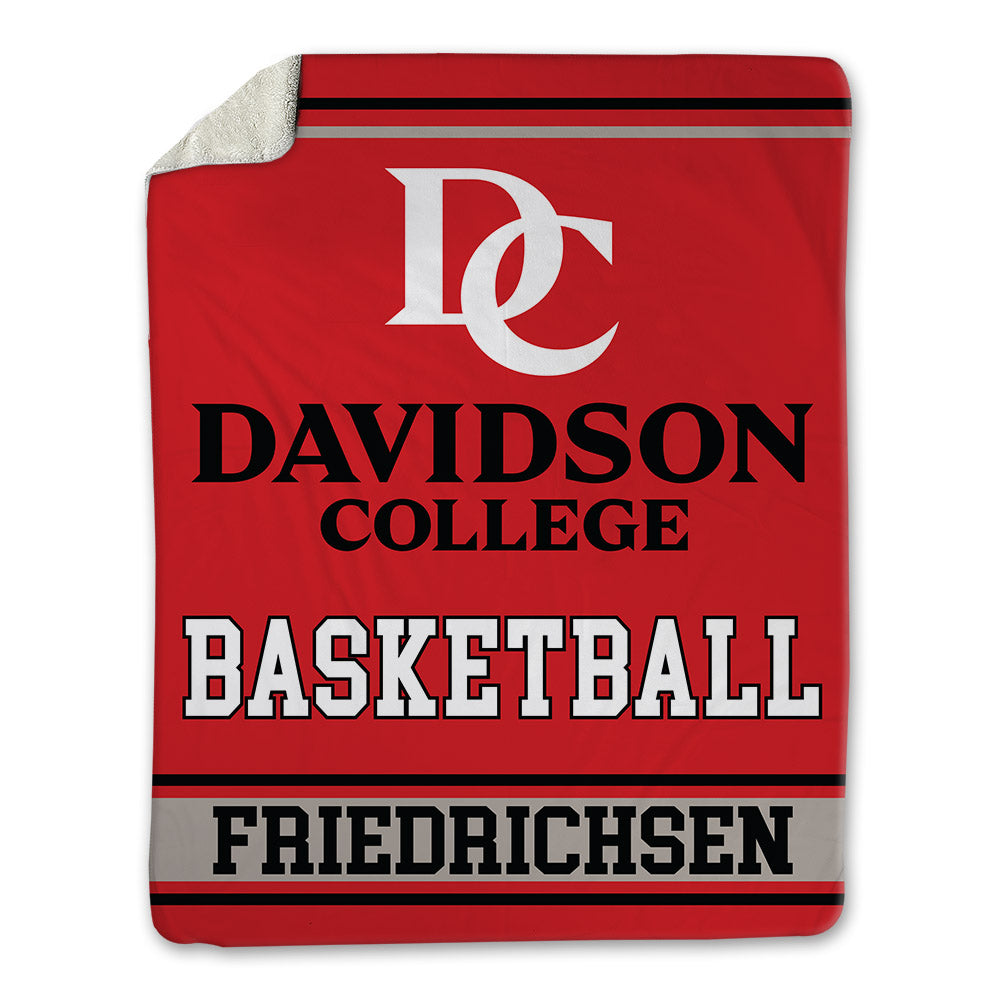 Davidson - NCAA Men's Basketball : Parker Friedrichsen - Blanket-0