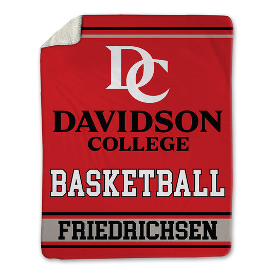 Davidson - NCAA Men's Basketball : Parker Friedrichsen - Blanket-0