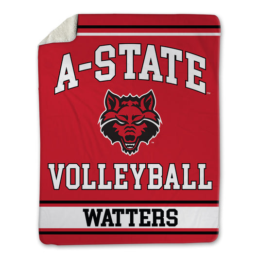 Arkansas State - NCAA Women's Volleyball : Reese Watters - Blanket-0