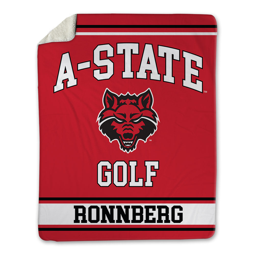 Arkansas State - NCAA Men's Golf : Hugo Ronnberg - Blanket-0
