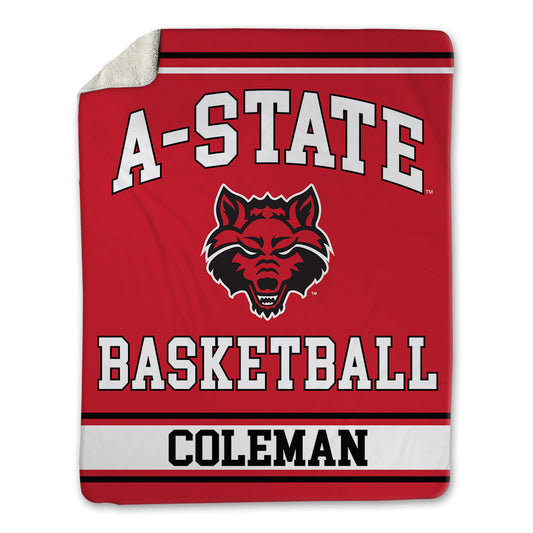 Arkansas State - NCAA Men's Basketball : Diggy Coleman - Blanket-0