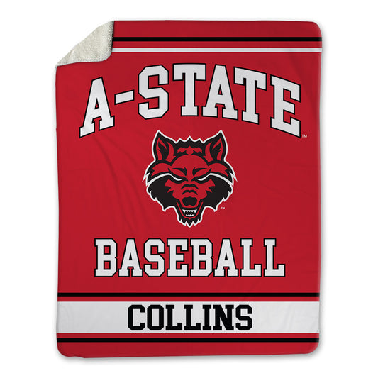 Arkansas State - NCAA Baseball : Tate Collins - Blanket-0