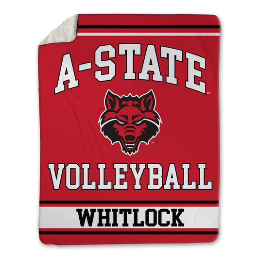 Arkansas State - NCAA Women's Volleyball : Kaitlin Whitlock - Blanket-0