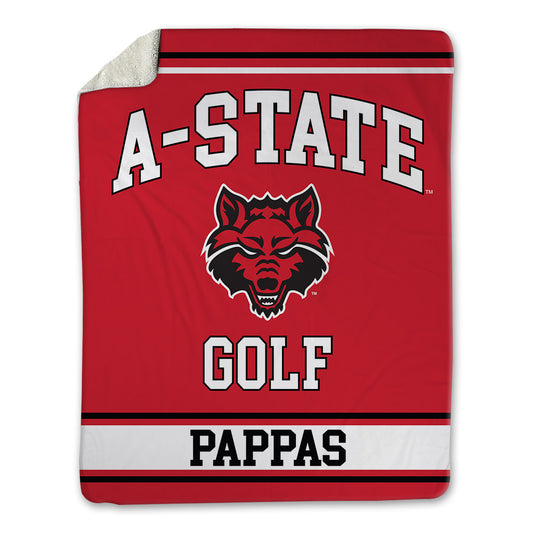 Arkansas State - NCAA Men's Golf : Devyn Pappas - Blanket-0