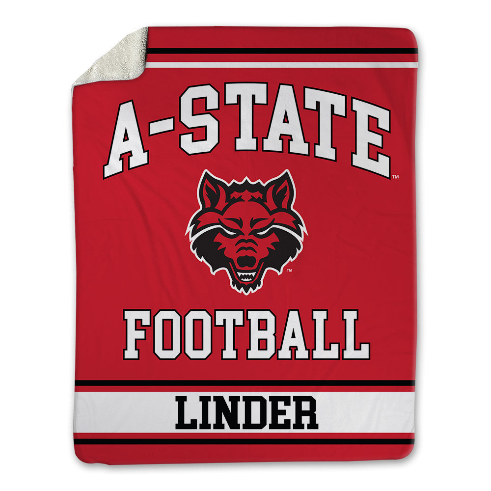 Arkansas State - NCAA Football : Reed Linder - Blanket-0