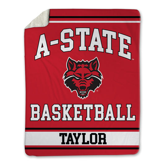 Arkansas State - NCAA Men's Basketball : Layne Taylor - Blanket-0