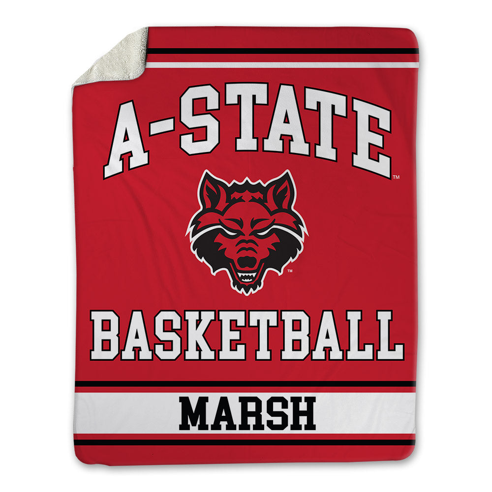 Arkansas State - NCAA Women's Basketball : Monica Marsh - Blanket-0