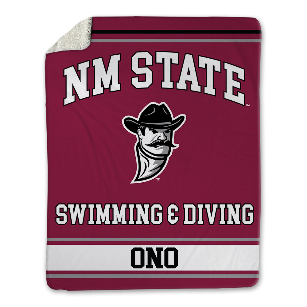 NMSU - NCAA Women's Swimming & Diving : Megan Ono - Blanket-0