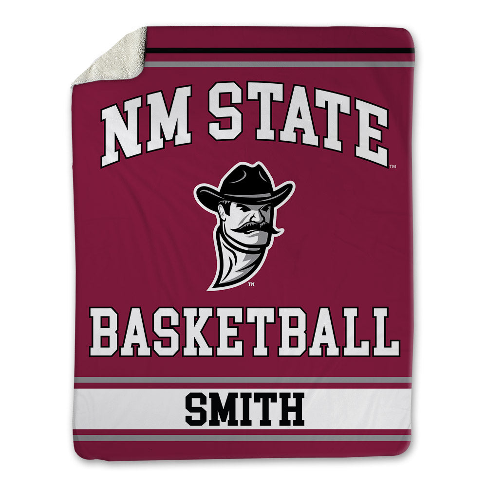 NMSU - NCAA Men's Basketball : Omarr Smith - Blanket-0