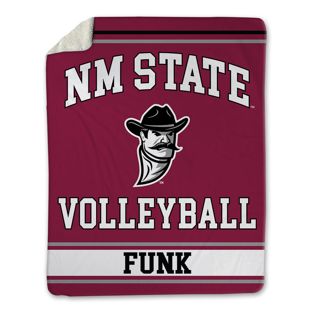 NMSU - NCAA Women's Volleyball : Katie Funk - Blanket-0