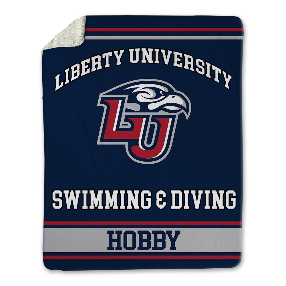 Liberty - NCAA Women's Swimming & Diving : Elizabeth Hobby - Blanket-0