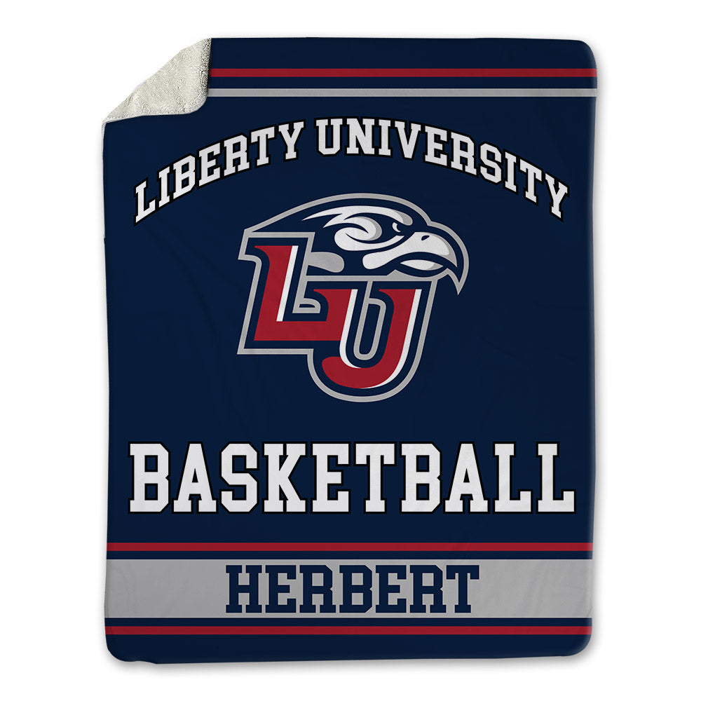 Liberty - NCAA Men's Basketball : Eli Herbert - Blanket-0