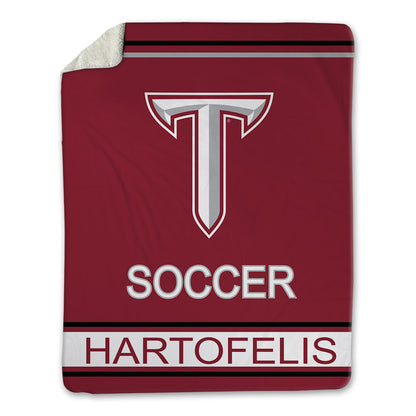 Troy - NCAA Women's Soccer : Isabella Hartofelis - Blanket-1