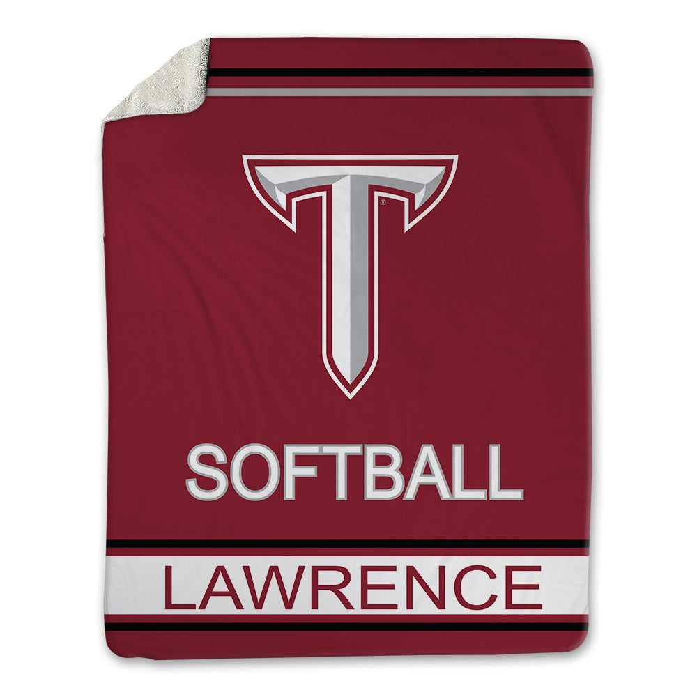 Troy - NCAA Softball : Jasmine Lawrence - Blanket-0