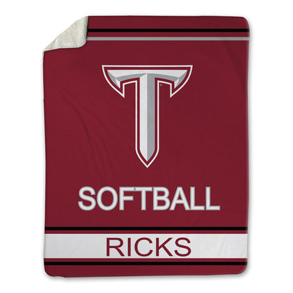 Troy - NCAA Softball : Kyye Ricks - Blanket-1