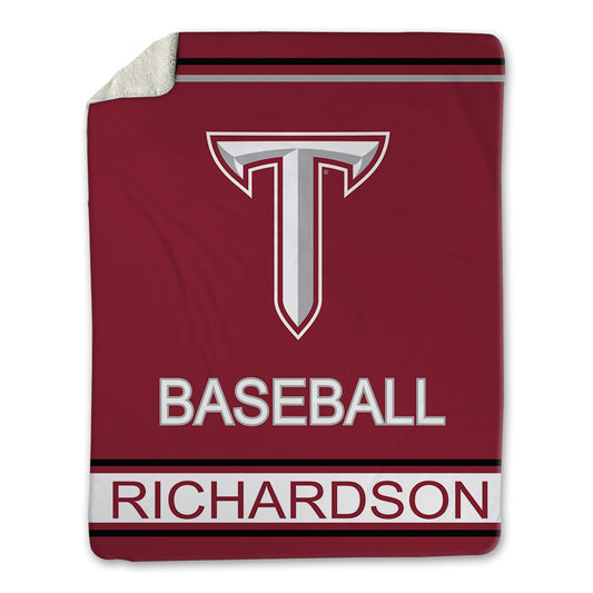 Troy - NCAA Baseball : Brady Richardson - Blanket-0