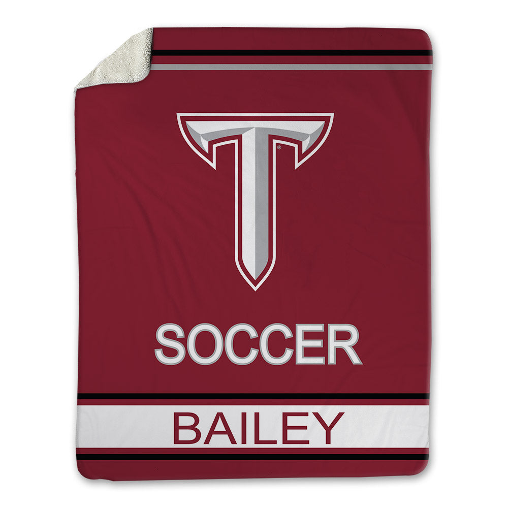 Troy - NCAA Women's Soccer : Aiden Bailey - Blanket-0