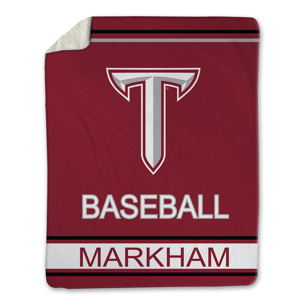 Troy - NCAA Baseball : Houston Markham - Blanket-0
