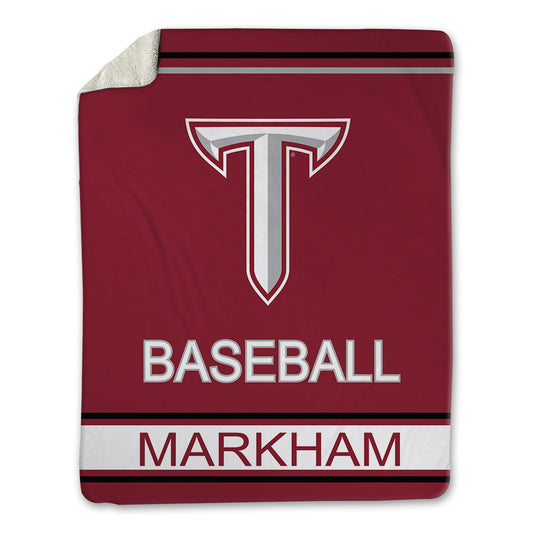 Troy - NCAA Baseball : Houston Markham - Blanket-0