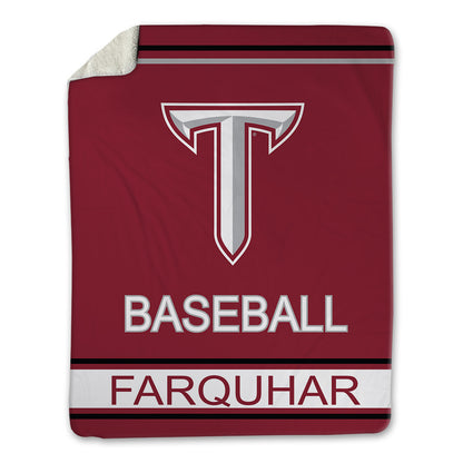 Troy - NCAA Baseball : Tate Farquhar - Blanket-0