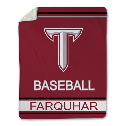 Troy - NCAA Baseball : Tate Farquhar - Blanket-0