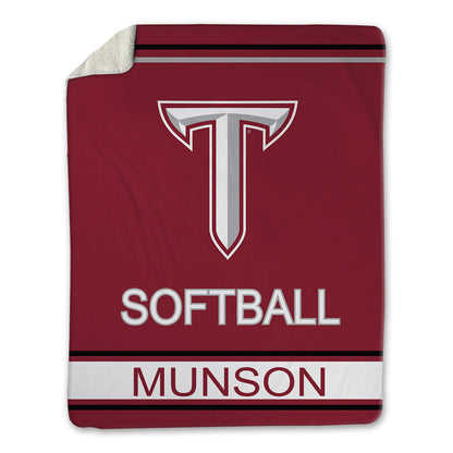 Troy - NCAA Softball : Kam Munson - Blanket-1