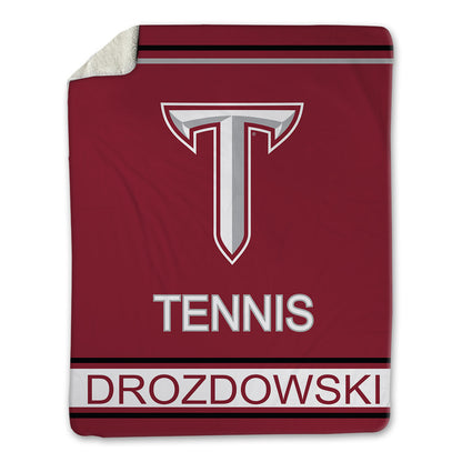 Troy - NCAA Men's Tennis : Thiago Drozdowski - Blanket-1