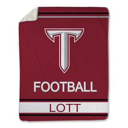 Troy - NCAA Football : Joe Lott - Blanket-1