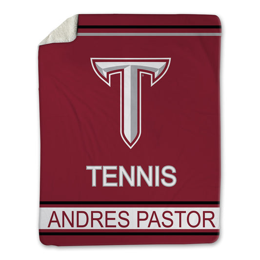 Troy - NCAA Men's Tennis : Yeray Andres Pastor - Blanket-0