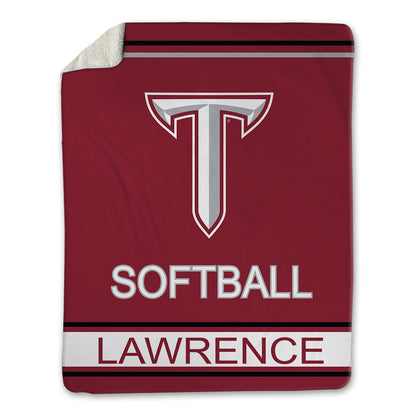 Troy - NCAA Softball : Jasmine Lawrence - Blanket-1
