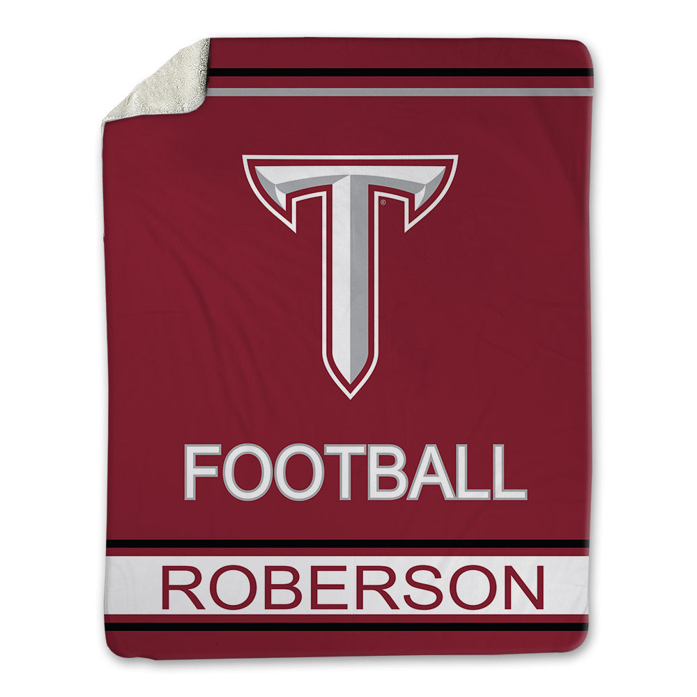 Troy - NCAA Football : Timothy Roberson - Blanket-1