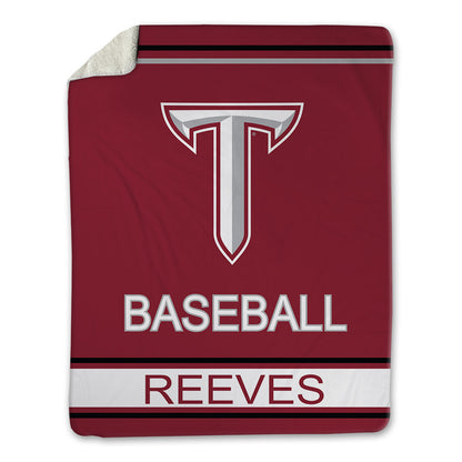 Troy - NCAA Baseball : Caden Reeves - Blanket-0