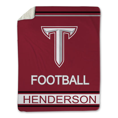 Troy - NCAA Football : Kavion Henderson - Blanket-0